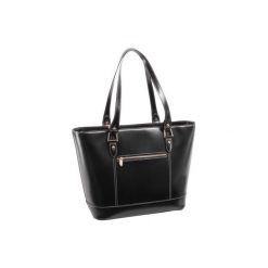 Torba na laptopa MCKLEIN Cristina 15 cali Czarny. Czarne torby na laptopa Mcklein, z aplikacjami, ze skóry, eleganckie. Za 577,99 zł.