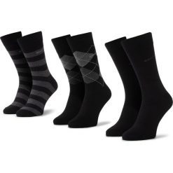Zestaw 3 par wysokich skarpet unisex QUAZI - QZ-65-04-MEN-011 Czarny. Czarne skarpetki damskie QUAZI, bez wzorów, z elastanu. Za 39,00 zł.