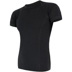 Sensor Koszulka Termoaktywna Merino Air M Black Xl. Czarne koszulki męskie termoaktywne Sensor, xl, bez wzorów, z wełny, z krótkim rękawem. W wyprzedaży za 155,00 zł.