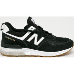 New Balance - Buty MS574FCB. Czarne buty fitness męskie marki New Balance, ze skóry, na sznurówki. W wyprzedaży za 369,90 zł.