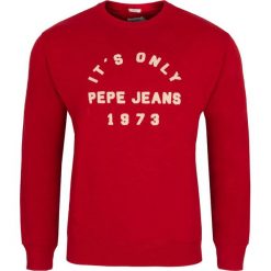 Bluza Pepe Jeans. Czerwone bluzy męskie xl, z haftami, z jeansu. Za 299,00 zł.