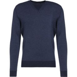 Hackett London FINE Sweter denim. Niebieskie swetry klasyczne męskie marki Hackett London, m, z denimu. W wyprzedaży za 571,35 zł.