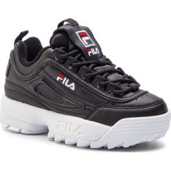 Sneakersy FILA - Disruptor Kids 1010567.25Y Black. Czarne półbuty dziewczęce Fila, na sznurówki. Za 339,00 zł.