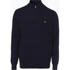 Lyle & Scott - Sweter męski, niebieski. Niebieskie bez kategorii marki Lyle & Scott, m, z bawełny, z kołnierzem typu troyer. Za 449,95 zł.