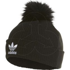 Czapka zimowa ADIDAS Originals CZARNA POMPON. Czarne czapki damskie Adidas, na zimę, bez wzorów. Za 99,00 zł.
