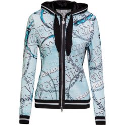 Bluza SPORTALM SPONGE. Niebieskie bluzy damskie Sportalm, z nadrukiem, bez rękawów, z kapturem. Za 1010,00 zł.