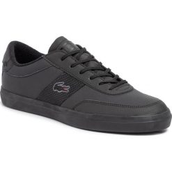 Sneakersy LACOSTE - Court Master 319 5 Cma 7-38CMA006502H Blk/Blk. Czarne sneakersy męskie Lacoste, na co dzień, bez wzorów, ze skóry ekologicznej, eleganckie, bez zapięcia. W wyprzedaży za 309,00 zł.