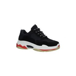 Buty Casu Czarne buty sportowe na koturnie 7-K546A. Czarne koturny damskie marki Casu, bez obcasa, na koturnie, bez zapięcia. Za 59,99 zł.