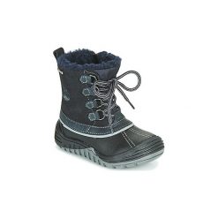 Śniegowce Dziecko Primigi FLEN-E GORE-TEX. Niebieskie kozaki dziewczęce Primigi, bez wzorów, z gore-texu, bez obcasa. Za 379,00 zł.