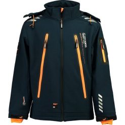 Kurtka softshellowa "Torry" w kolorze granatowym. Niebieskie kurtki męskie Geographical Norway Men, s, bez wzorów, bez kaptura. W wyprzedaży za 223,95 zł.