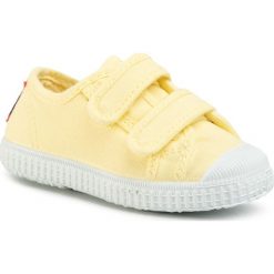 Trampki CIENTA - 78997 New Yellow 167. Żółte trampki dziewczęce Cienta, bez wzorów, z gumy, na rzepy. Za 109,00 zł.