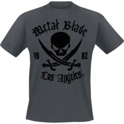 T-shirty męskie: Metal Blade Pirate Logo T-Shirt szary