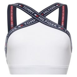 Biustonosz top TOMMY HILFIGER UW0UW00551. Szare biustonosze TOMMY HILFIGER, bez wzorów, z elastanu. W wyprzedaży za 109,00 zł.