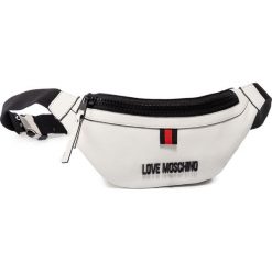 Saszetka nerka LOVE MOSCHINO - JC4065PP1ALJ0100 Bianco. Białe nerki damskie Love Moschino, bez wzorów, ze skóry, młodzieżowe, bez dodatków. Za 999,00 zł.