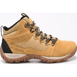 Columbia - Buty Peakfreak Ventu. Pomarańczowe buty trekkingowe męskie marki Columbia, ze skóry, na sznurówki, outdoorowe. W wyprzedaży za 359,90 zł.