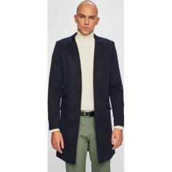 Only & Sons - Płaszcz. Niebieskie płaszcze męskie marki Only & Sons, m, bez wzorów, z bawełny, klasyczne, bez kaptura. Za 259,90 zł.