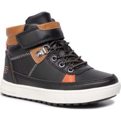 Sneakersy SKECHERS - Civix 94127L/BLK Black. Czarne trampki chłopięce Skechers, bez wzorów, ze skóry ekologicznej, bez zapięcia. Za 219,00 zł.