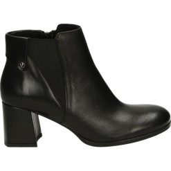 Botki - 60136 VIT NER. Czarne botki damskie skórzane marki Venezia, na obcasie. Za 279,00 zł.