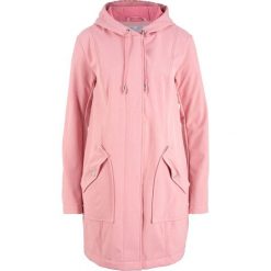 Kurtka parka softshell z kapturem bonprix dymny jasnoróżowy. Różowe kurtki damskie bonprix, bez wzorów, z softshellu. Za 239,99 zł.