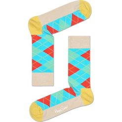 Happy Socks - Skarpetki Argyle. Szare skarpetki damskie marki Happy Socks, z elastanu. W wyprzedaży za 29,90 zł.