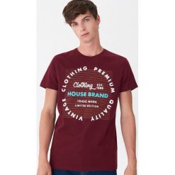 T-shirt Brązowy. Pomarańczowe t-shirty męskie House, s, bez wzorów, bez kołnierzyka. Za 29,99 zł.