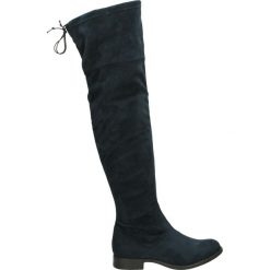 Kozaki - MANIA8955 BLU. Czarne buty zimowe damskie Venezia, z materiału. Za 249,00 zł.