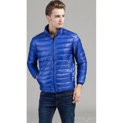 Kurtka męska ANDON BLUE. Niebieskie płaszcze męskie Kurtka męska ANDON BLUE, xl, bez wzorów, bez kaptura. W wyprzedaży za 59,00 zł.