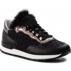 Sneakersy POLLINI - SA15022G16T1700A Six/Vit/Lp.Ne/Pu.Ac. Czarne półbuty damskie marki Pollini, ze skóry. W wyprzedaży za 589,00 zł.