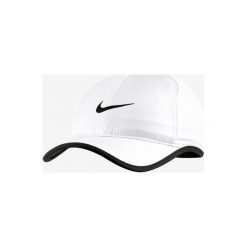 Nike Featherlight Czapka z daszkiem Biały. Białe czapki damskie Nike, bez wzorów, z poliesteru. Za 111,95 zł.