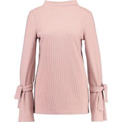 Swetry klasyczne damskie: YAS Tall YASFLOSS FUNNELNECK TIE Sweter adobe rose
