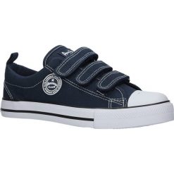 Granatowe trampki na rzepy American LH-18-DSTC-01/02. Czarne trampki i tenisówki damskie marki American, bez wzorów, na rzepy. Za 49,99 zł.