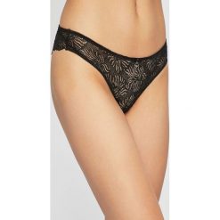 Emporio Armani - Figi. Czarne majtki damskie xs, z elastanu. W wyprzedaży za 79,90 zł.
