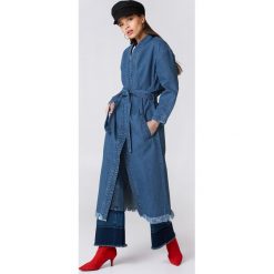 Płaszcze damskie: NA-KD Trend Płaszcz jeansowy – Blue
