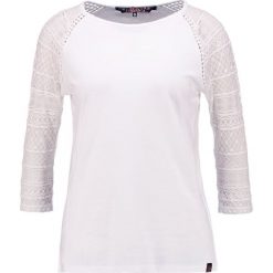 Bluzki damskie: Superdry EMBROIDERED RAGLAN Bluzka z długim rękawem foxglove white