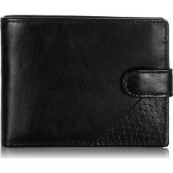 Portfel mĘski cash rfid. Czarne portfele męskie Merg Selection, bez wzorów, ze skóry. Za 89,00 zł.