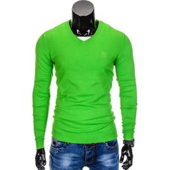 Swetry męskie: SWETER MĘSKI E74 – ZIELONY