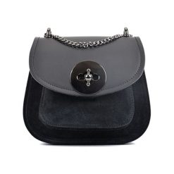 Torebka w kolorze czarnym - (S)19 x (W)16,5 x (G)10 cm. Czarne torebki klasyczne damskie Bestsellers bags, w paski, z materiału. W wyprzedaży za 199,95 zł.
