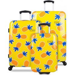 Walizki: Reabags Zestaw Walizek Podróżnych B.Hppy Home Sweet Pineapple