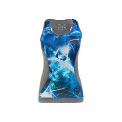TOP EXCLUSIVE SHAPE MELANCHOLIC. Szare topy sportowe damskie marki Feelj!, l, z nadrukiem, z dzianiny. Za 159,00 zł.
