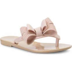 Japonki MELISSA - Mel Harmonic Bow V Inf 32407 Beige/Pink 50739. Różowe sandały dziewczęce Melissa, z tworzywa sztucznego, bez zapięcia. W wyprzedaży za 149,00 zł.