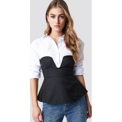 NA-KD Party Long-Line Corset Top - Black. Czarne topy damskie marki NA-KD Party, bez wzorów, z dekoltem na plecach. W wyprzedaży za 48,78 zł.