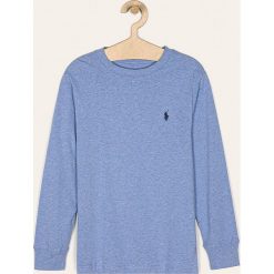 Polo Ralph Lauren - Longsleeve dziecięcy 134-176 cm. Niebieskie t-shirty chłopięce Polo Ralph Lauren, bez wzorów, z bawełny, z długim rękawem. Za 159,90 zł.