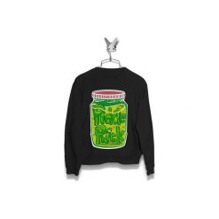 Bluza Pickle Rick Męska. Czarne bluzy damskie Failfake, s, bez wzorów, bez kołnierzyka, bez rękawów, bez kaptura. Za 170,00 zł.