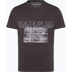 Napapijri - T-shirt męski, szary. Szare t-shirty męskie Napapijri, xl, z nadrukiem, z bawełny, bez kołnierzyka. Za 179,95 zł.