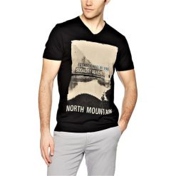 T-shirty męskie z nadrukiem: T-shirt w kolorze czarnym