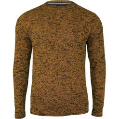 Musztardowo-Czarny Męski Sweter z Okrągłym Dekoltem, Melanż - BRAVE SOUL - 100% Bawełna SWBRSAW18BORENmustard. Czarne swetry męskie Brave Soul, m, bez wzorów, z bawełny, klasyczne, z okrągłym kołnierzem, bez kaptura. Za 89,00 zł.