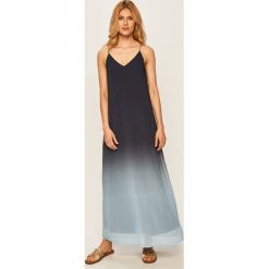 Vero Moda - Sukienka. Niebieskie sukienki damskie Vero Moda, na co dzień, s, bez wzorów, z poliesteru, casualowe, bez kołnierzyka, bez rękawów, maxi, proste. W wyprzedaży za 169,90 zł.