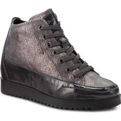 Sneakersy IGI&CO - 2160922 Antr. Szare półbuty damskie marki IGI&CO, bez wzorów, ze skóry, bez obcasa, na koturnie, bez zapięcia. W wyprzedaży za 319,00 zł.