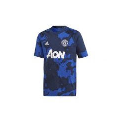 T-shirty z krótkim rękawem Dziecko adidas MUFC H PRESHI Y. Niebieskie t-shirty chłopięce Adidas, bez wzorów, z krótkim rękawem. Za 199,00 zł.