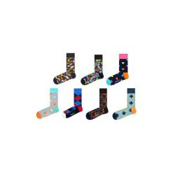 Skarpety Happy Socks 7-Pack Weekmix. Skarpetki damskie Happy Socks, bez wzorów. W wyprzedaży za 177,17 zł.